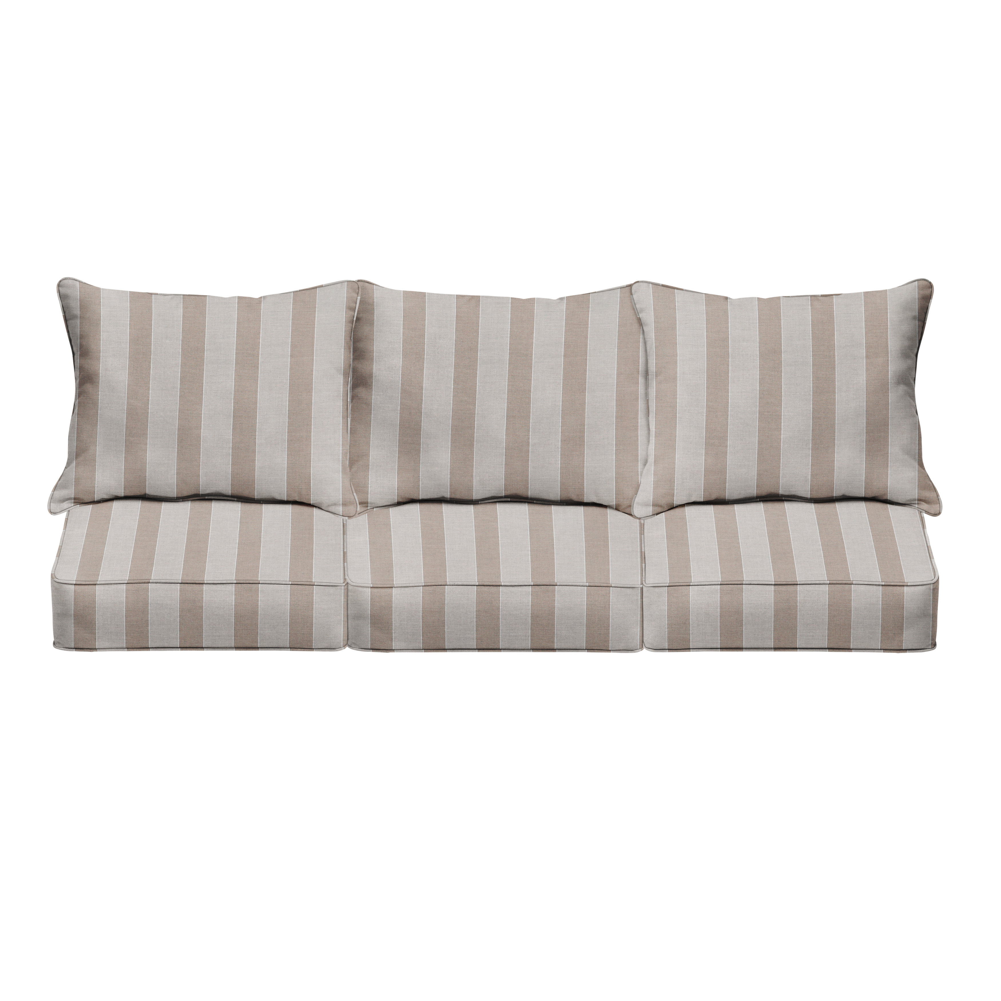 Café Kitsuné STRIPED BEACH CUSHION Amazon.com: Set of 2 Farmhouse Decor Stripe Patchwork Linen